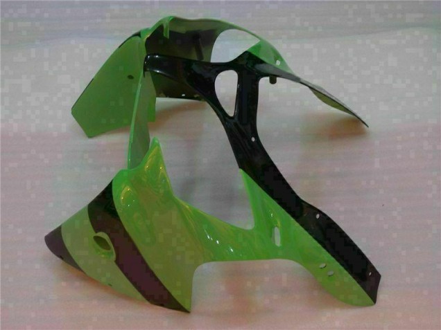 Injeção Kit Carenagem ZX6R 00-02 - Verde Preto
