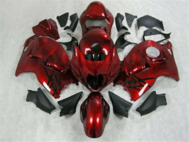 Injeção Kits Carenagem Moto GSXR 1300 Hayabusa 96-07 - Vermelho Preto