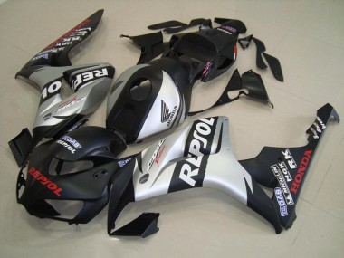 Kit Carenagem Moto CBR 1000RR 06-07 - Preto Fosco Prata Repsol