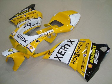 Kit Carenagem Moto Ducati 748 916 996 996S 93-05 - Amarelo Branco Xerox