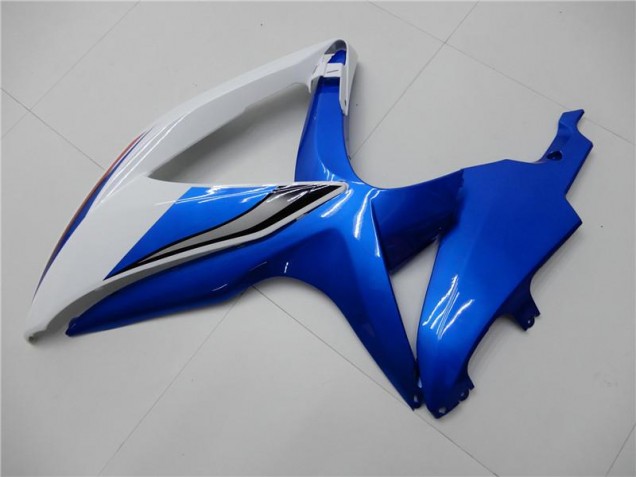 Kit Carenagem Moto GSXR 600 / 750 K8 08-10 - Branco Azul