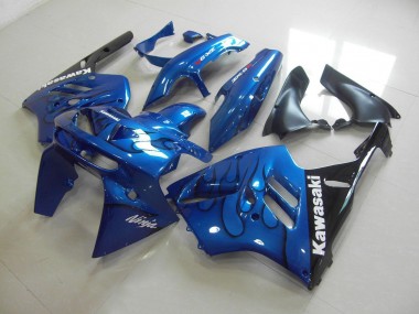 Kit Carenagem Moto ZX9R 94-97 - Azul Preto Chama