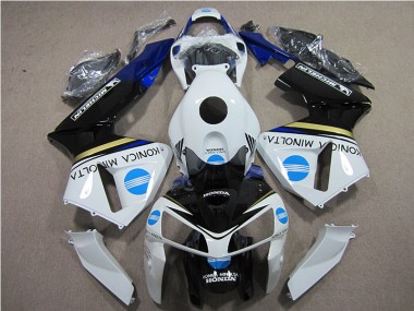 Kits Completo Carenagem Moto CBR 600RR 05-06 - Branco Azul Konica Minolta
