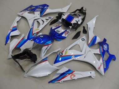 Moto Plástico S1000RR 09-14 - Azul Branco