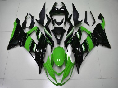 Moto Plásticos ZX6R 13-18 - Verde Preto